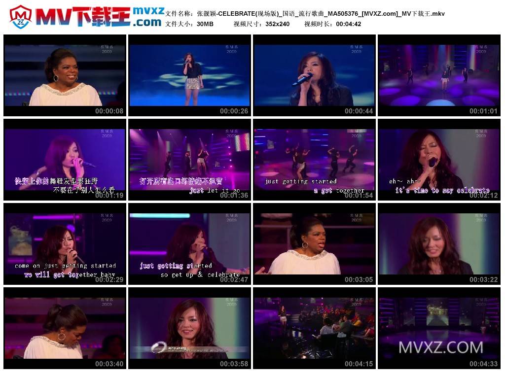 张靓颖-CELEBRATE(现场版)_国语_流行歌曲_MA505376